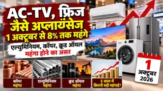 AC-TV-फ्रिज महंगे होंगे: 1 अक्टूबर से 8% तक बढ़ सकते हैं दाम, तांबा-एल्युमीनियम-क्रूड का असर; 2026 में तीसरी बढ़ोतरी