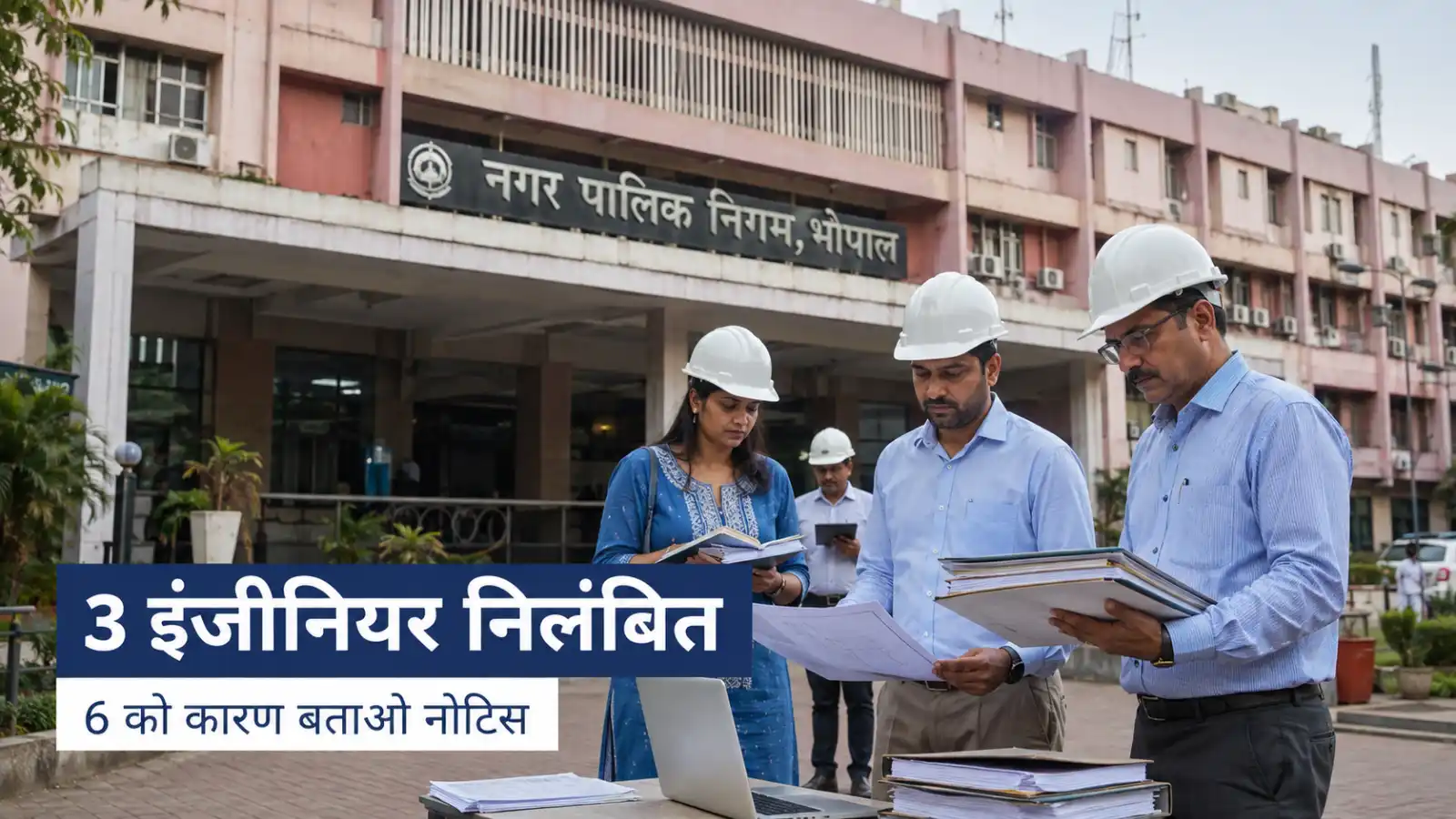 भोपाल नगर निगम में बड़ी कार्रवाई: 3 इंजीनियर निलंबित, 6 को कारण बताओ नोटिस
