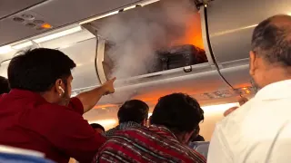 इंडिगो फ्लाइट में आग: दिल्ली-चेन्नई विमान की हैदराबाद में इमरजेंसी लैंडिंग, पावर बैंक से लगेज जला 