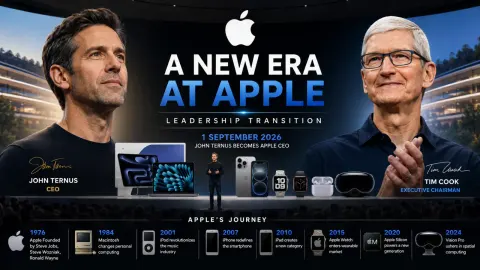 John Ternus बने Apple के नए CEO: Tim Cook अब क्या करेंगे, 25 साल में क्या बनाया; Foldable iPhone से AI तक सामने हैं बड़ी चुनौतियां