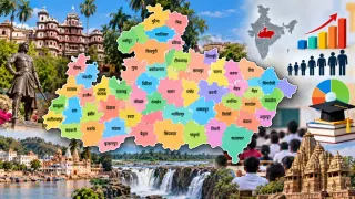 मध्य प्रदेश का सम्पूर्ण भूगोल और डेमोग्राफिक्स: इंदौर आबादी में तो शिवपुरी और छिंदवाड़ा क्षेत्रफल में अव्वल; जानें सभी 55 जिलों और 10 संभागों का पूरा ब्योरा