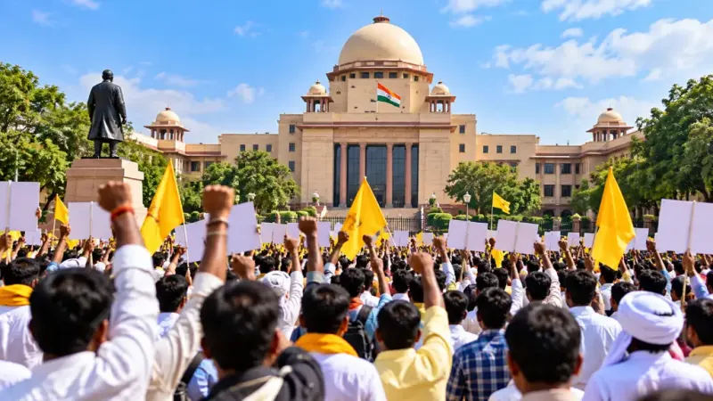 27% OBC आरक्षण के लिए कल से तीन चरणों में आंदोलन: 15 अक्टूबर को जिला स्तर पर प्रदर्शन, 28 को संभागों में धरना; नवंबर में भोपाल में महाआंदोलन
