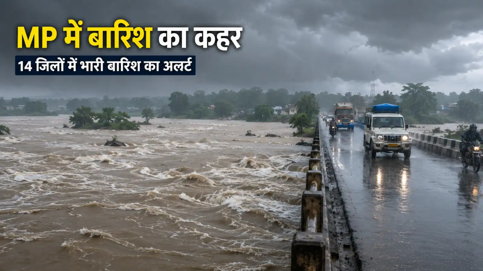 MP Weather: लो प्रेशर और मानसून ट्रफ एक्टिव, 14 जिलों में भारी बारिश का अलर्ट; रीवा समेत कई जगह बरसात के आसार