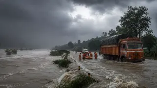मध्यप्रदेश में भारी बारिश की चेतावनी: पूर्वी MP में बाढ़ जैसे हालात, 16 जिलों में 8 इंच तक बारिश का अलर्ट; रीवा-सतना समेत कई जिलों में स्कूल बंद