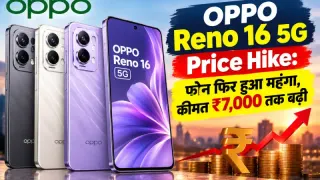 OPPO Reno 16 5G Price Hike: फोन फिर हुआ महंगा, कीमत ₹7,000 तक बढ़ी