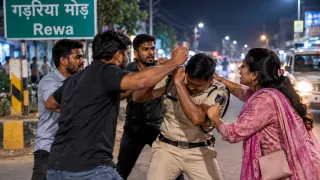 रीवा में गड़रिया मोड़ पर आरक्षक से मारपीट का आरोप: ड्यूटी से लौटते समय युवकों ने घेरा, पत्नी ने किया बीच-बचाव