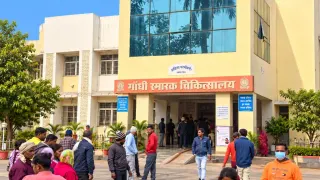 रीवा गांधी मेमोरियल अस्पताल में प्रसव के बाद महिला की मौत