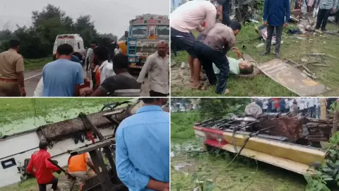 रीवा-सीधी हाईवे हादसे पर PM मोदी ने दुःख जताया: गुढ़ में बस और बल्कर में टक्कर, 5 की मौत, 20 से ज्यादा घायल; सीएम ने मुआवजे का ऐलान किया