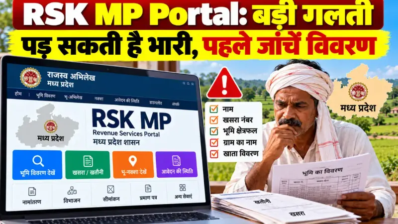 RSK MP Portal: बड़ी गलती पड़ सकती है भारी, पहले जांचें विवरण