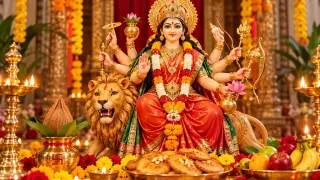 शारदीय नवरात्रि का चौथा दिन 14 अक्टूबर 2026: मां कूष्मांडा की पूजा, व्रत, मंत्र और नियम