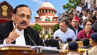 विपक्ष के सुप्रीम कोर्ट मार्च पर CJI की सख्त टिप्पणी: बोले- कोर्ट को डराया नहीं जा सकता; राहुल और अखिलेश समेत 16 विपक्षी नेताओं को नोटिस